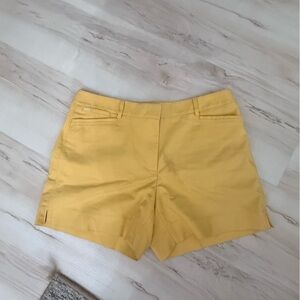 Women's Size 10 Yellow Tailored Shorts White House Black Market